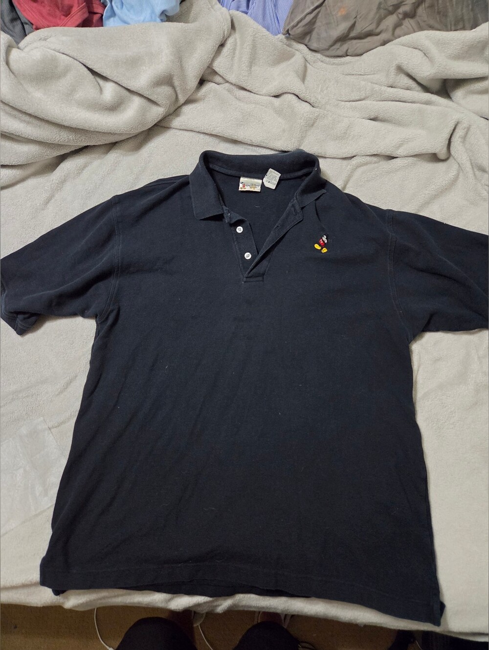 Vintage Walt Disney Mickey Mouse Polo. Size Xxl. 100 Percent Cotton 90's/2000's